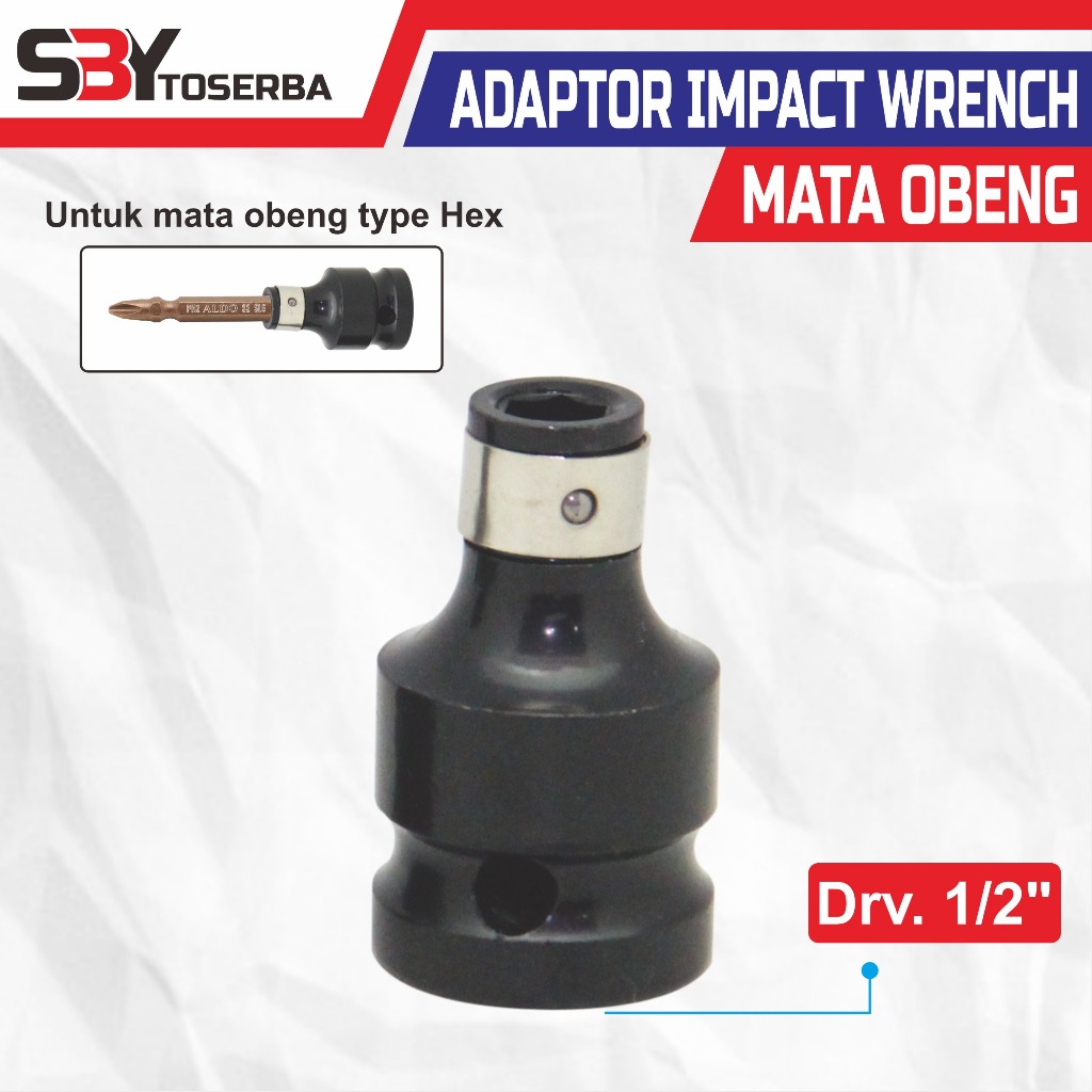 ADAPTOR IMPACT WRENCH UNTUK MATA OBENG / ADAPTOR IMPACT WRENCH / ADAPTOR MESIN IMPACT / ADAPTOR MESI