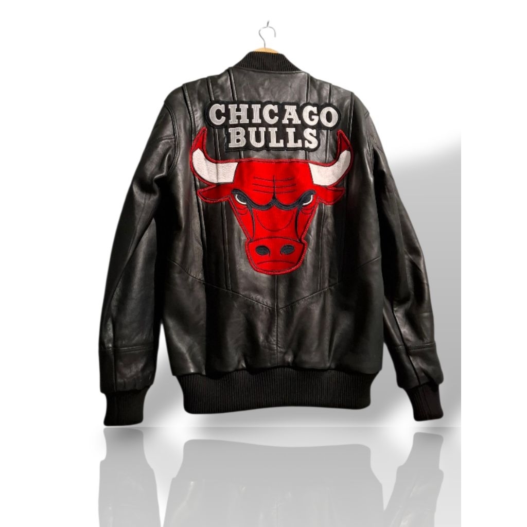 JAKET KULIT CHICAGO BULLS NBA