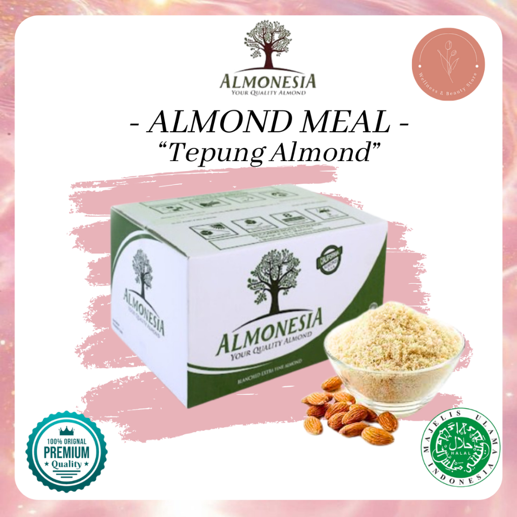

Almond Meal Almonesia [100Gr, 250Gr ] Tepung Almond/Almond ground 100 G, 250G , 500 G