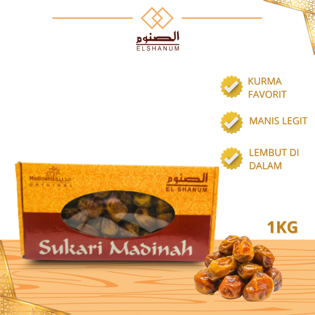 

Kurma Sukari 1kg / Sukari Premium 1 kg / Kurma Sukari 1 kg Asli 100% Original / ELSHANUM GRUP