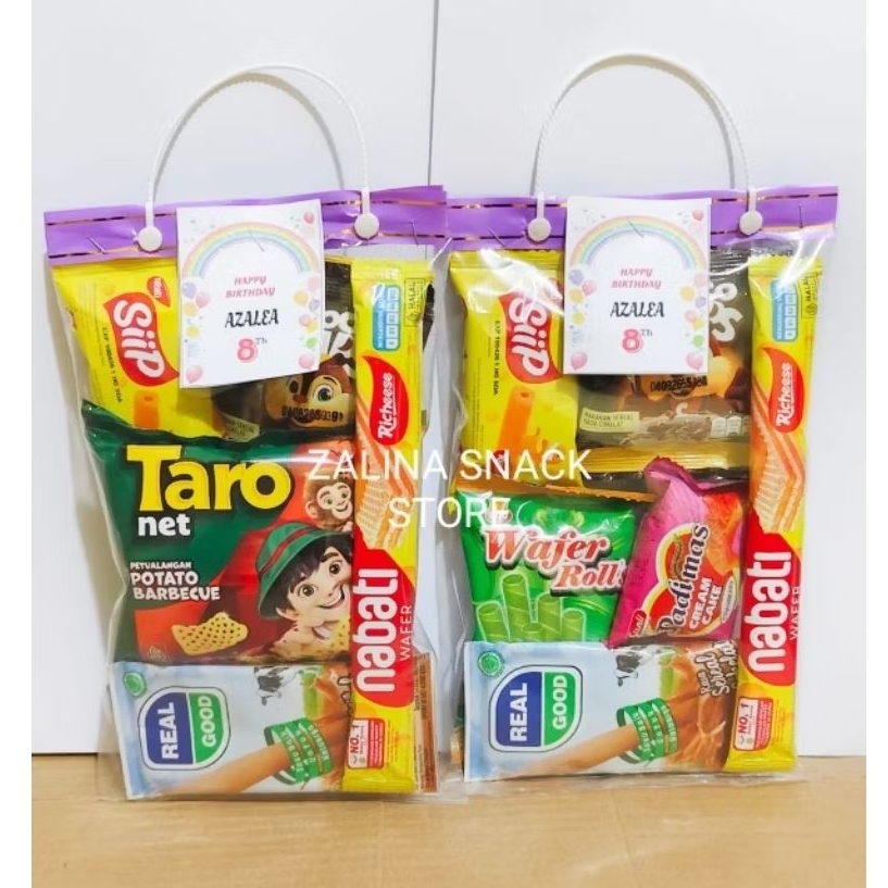 

PAKET BINGKISAN SNACK ULTAH ANAK / BINGKISAN ULANG TAHUN ANAK