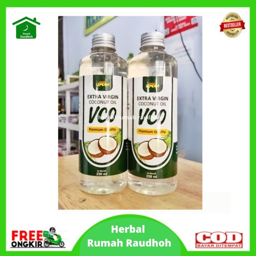 

EXTRA VIRGIN COCONUT OIL (VCO) 250 ML ORGANIK PREMIUM QUALITY SUUR LEMOEN - MINYAK KELAPA MURNI KAYA MANFAAT