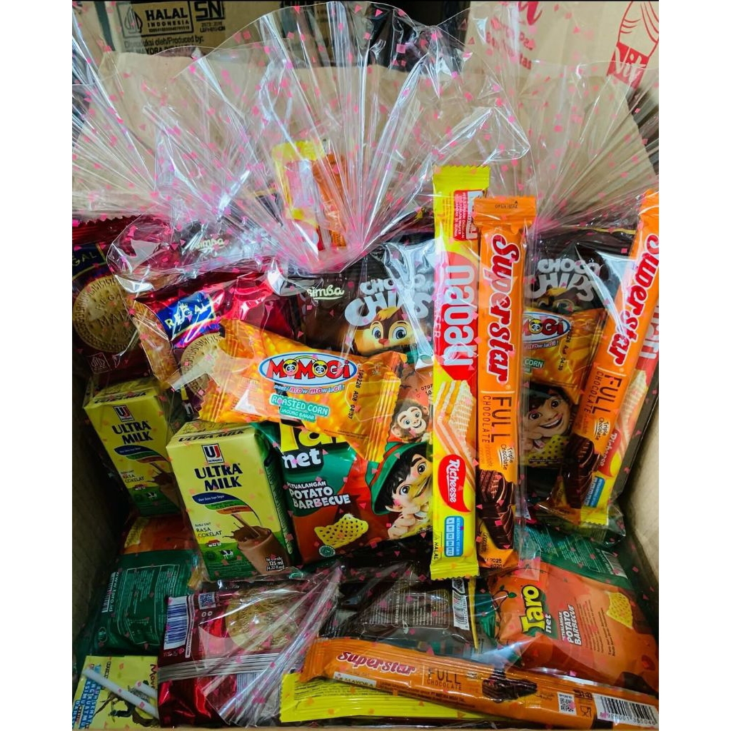 

Parsel snack ulang tahun anak/ Hampers anak/ souvenir ulang tahun anak A