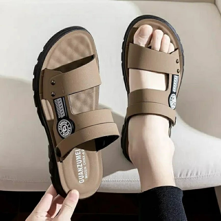 Sandal Pria Kekinian Sandal Pria Kulit Anti Licin