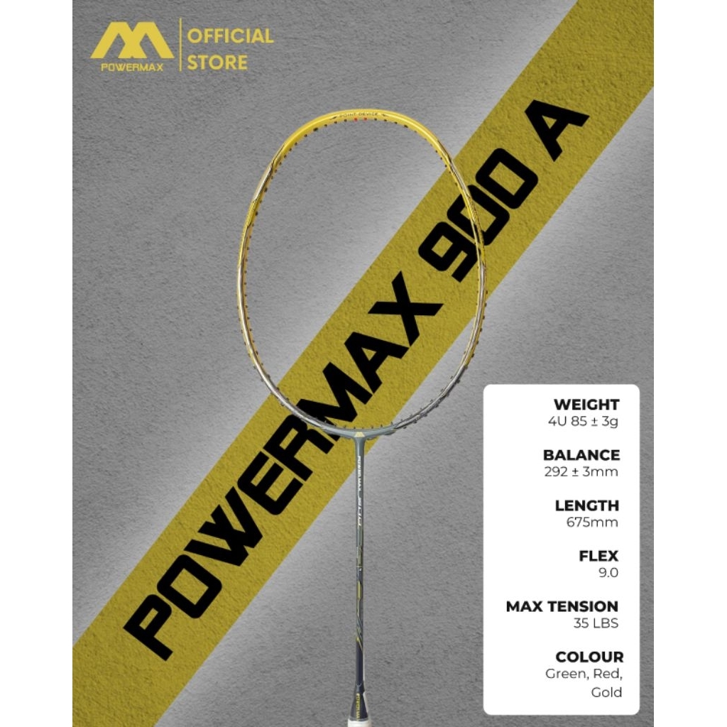Raket Badminton Powermax 900/ Raket Bulutangkis Powermax 900 Original