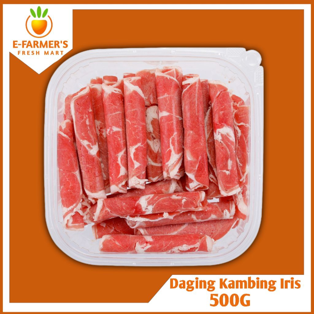 

Daging Kambing Slice/Iris/Gulung Fresh Frozen 500G, Premium Termurah (JAKBAR)