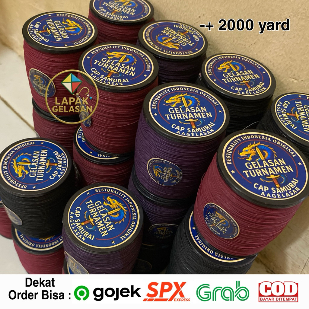Gelasan Turnamen Layangan Beli 3 Geratis 1 Cap Samurai 2000 Yard 0.27