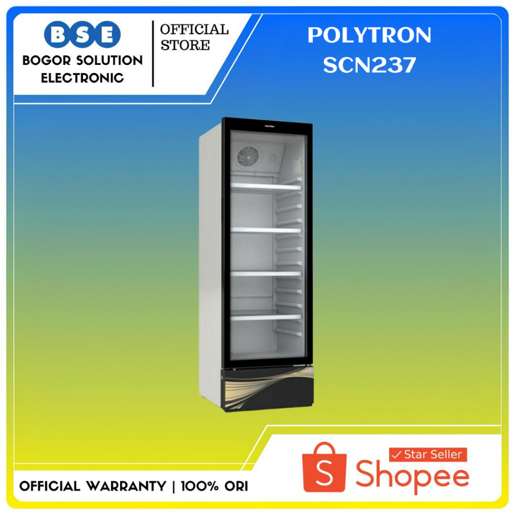 Kulkas Showcase Polytron 4 Rak 285L SCN237 Polytron SCN 237 Showcase