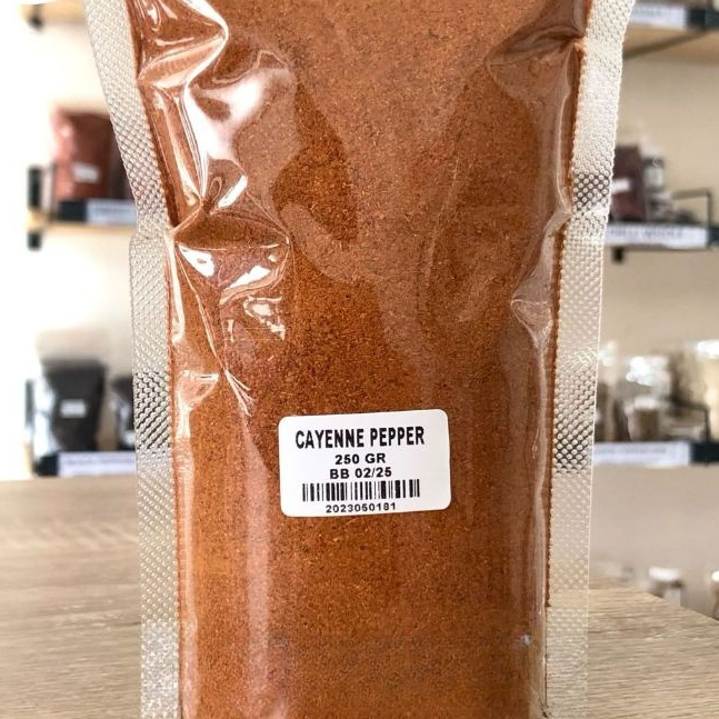 

Bubuk Cayenne 250 gr / Pure Cayenne Pepper Powder 250 gr / Cayenne Ground