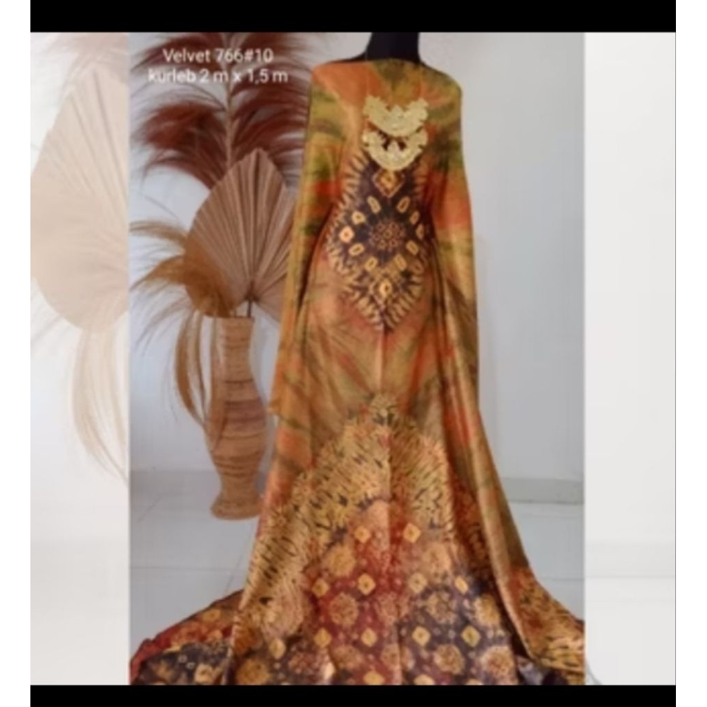 kain jumputan asli celupan Palembang