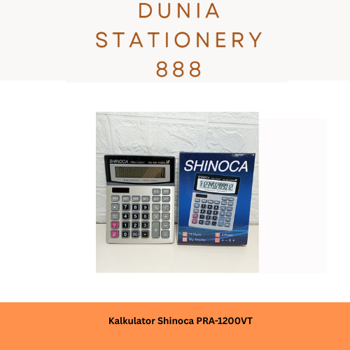

KALKULATOR SHINOCA 12 DIGIT PRA-1200VT