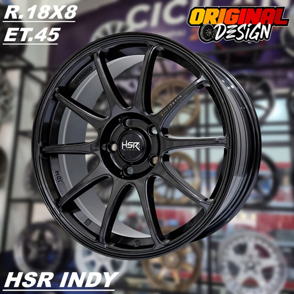 Pelek Mobil CRV, HRV, ZENIX, CRETA, Ring 18 Lubang 5x114,3 Velg HSR INDY R18