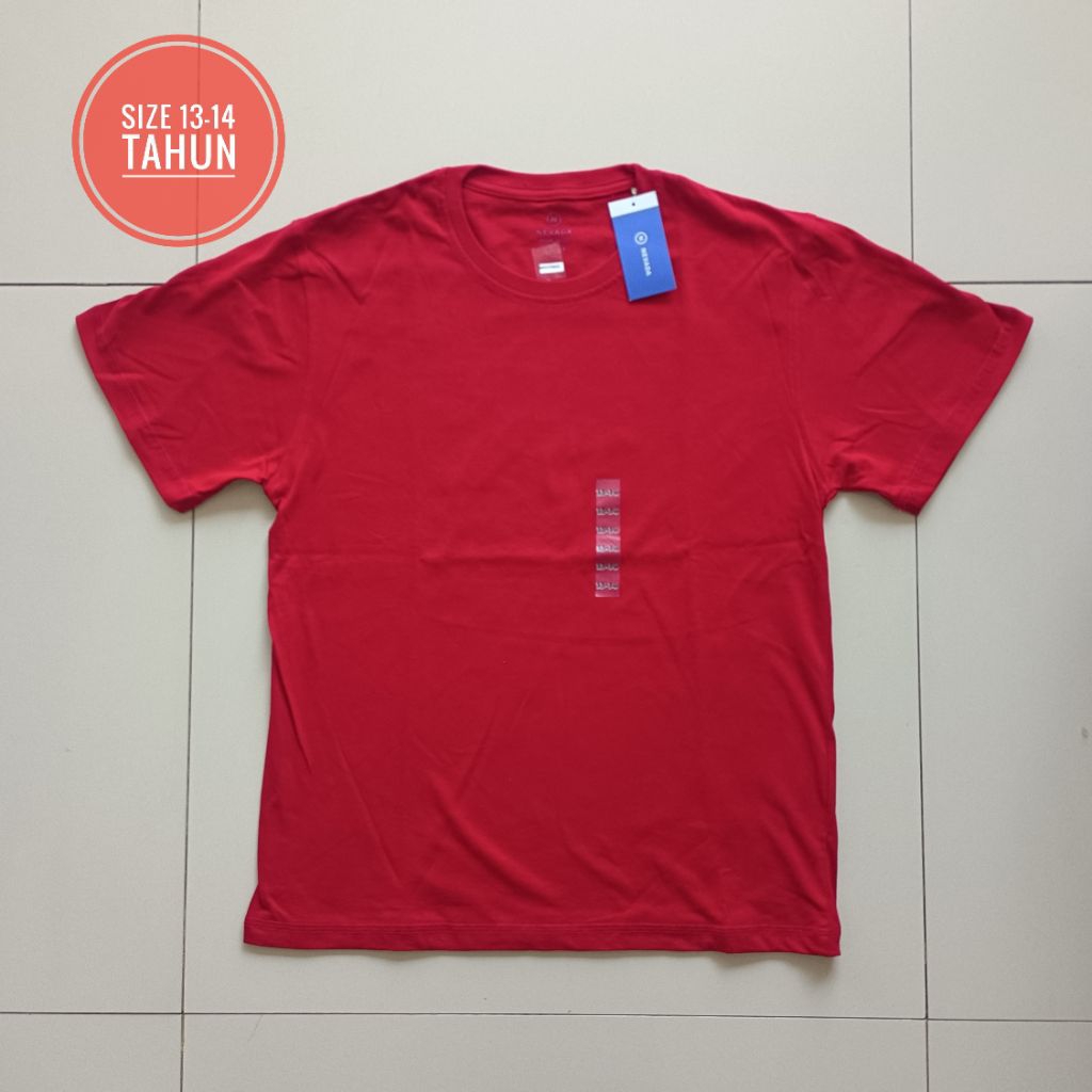 KAOS COWOK MERAH KERENN GANTENG NEVADA