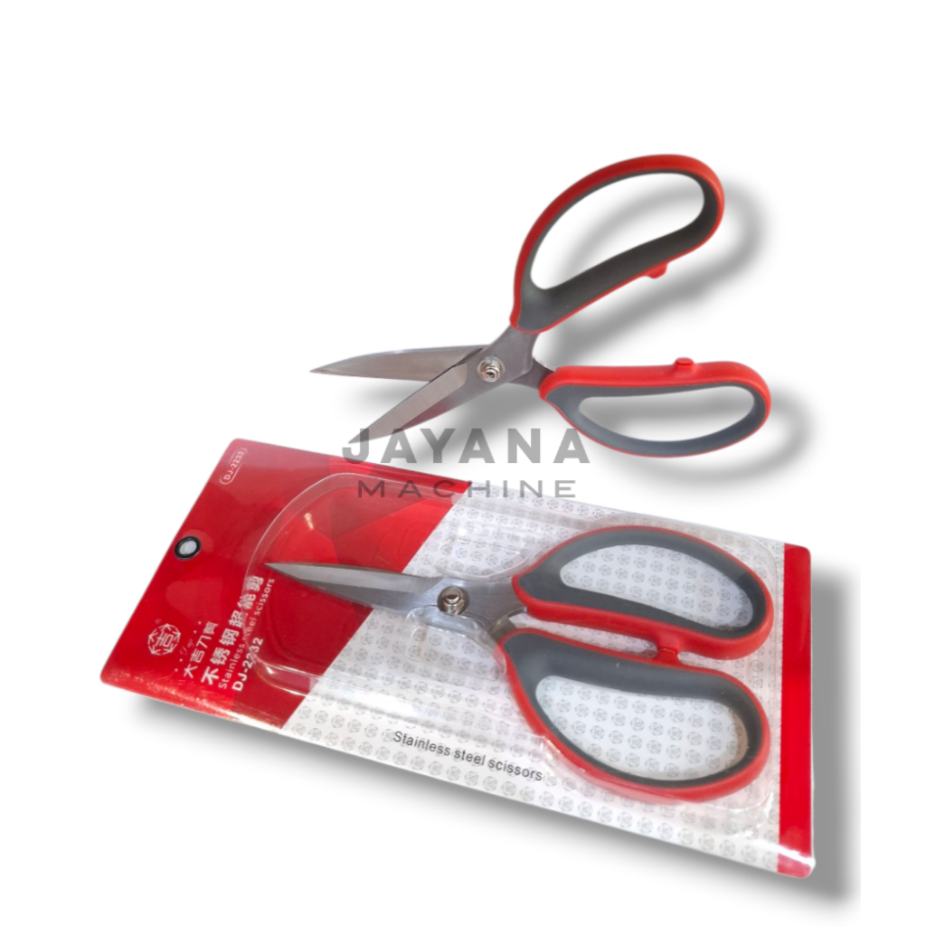 

(DAJI) DJ-2232 Gunting kodok gagang karet / gunting pemotong kain merek DAJI