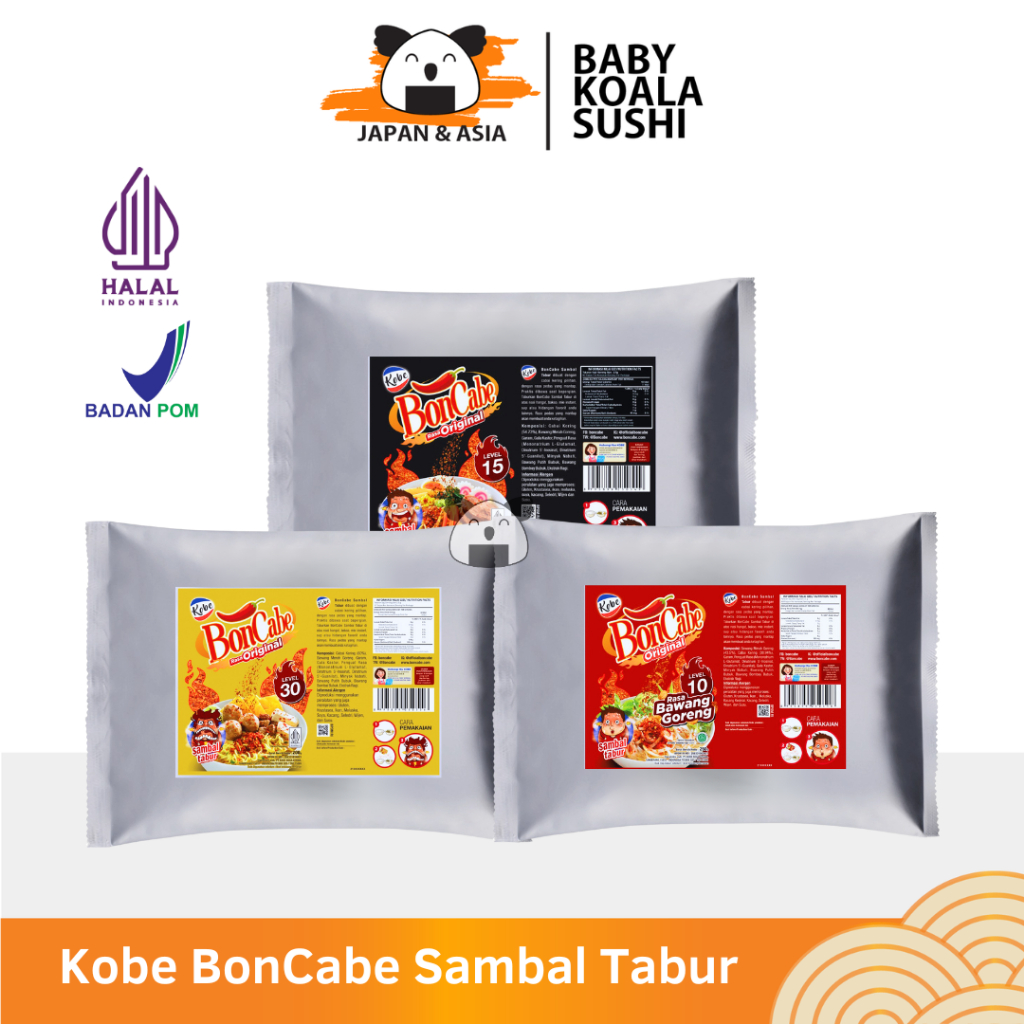 

KOBE BONCABE Level 10,15,30 Bon Cabe 250 g Halal │ Bubuk Cabai Pedas