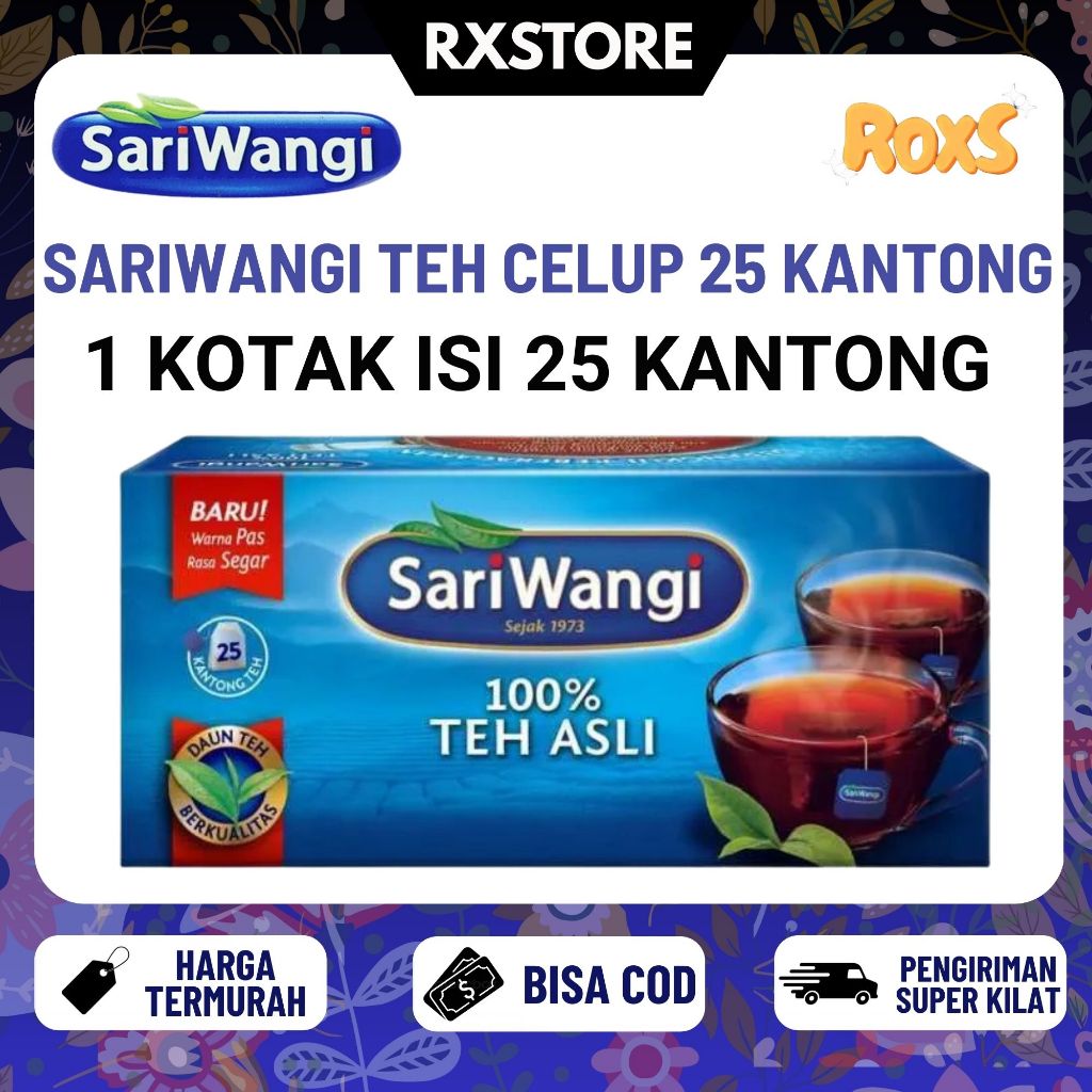 

[RX] Teh Sariwangi Isi 25 Kantong Celup