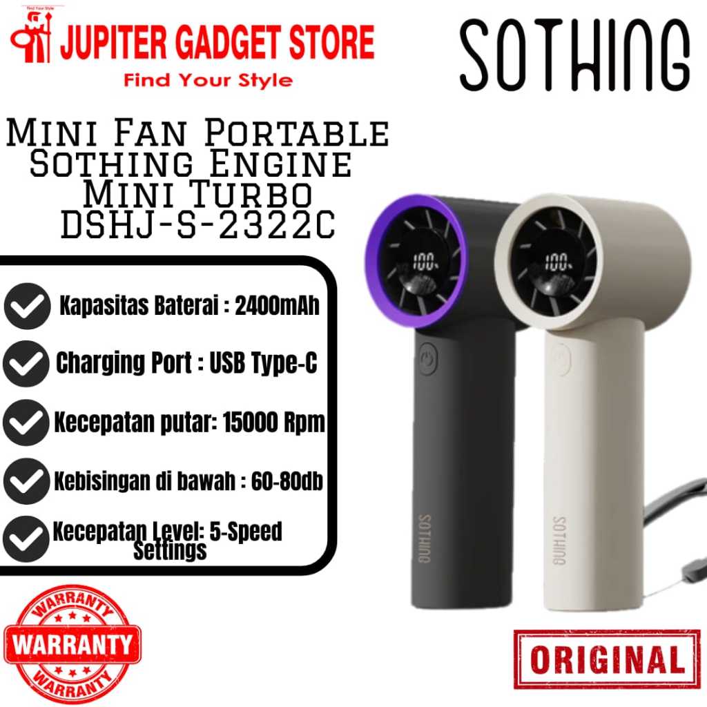 Sothing Mini Fan Portable Engine Mini Turbo
