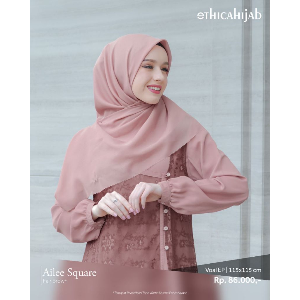 HIJAB SEGI EMPAT POLOS ETHICA AILEE SQUARE