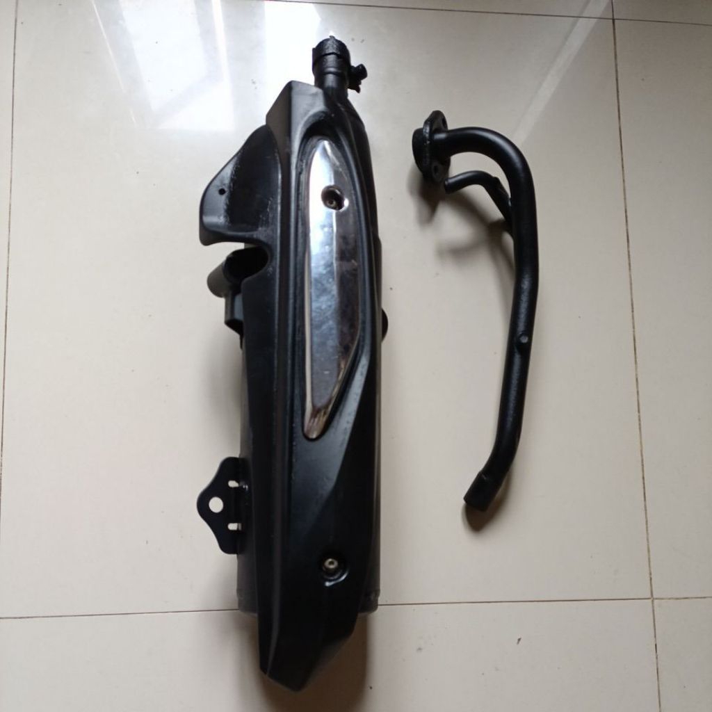 kenalpot standar yamaha xeon karbu original