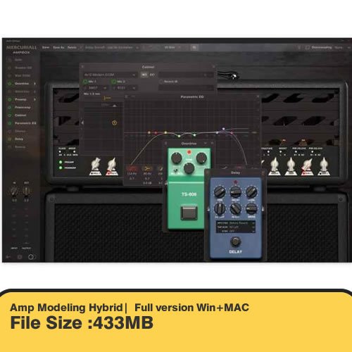 Plugin Ampbox – Amp Modeling Hybrid (GItar FX) dengan Efek Overdrive Kompresor Delay Reverb Cabinet 