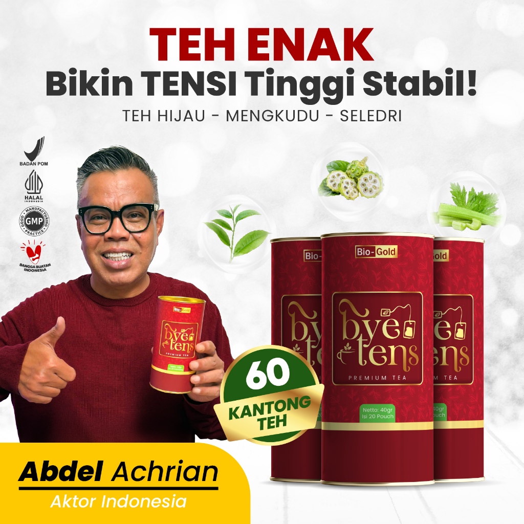 

Bundling 3 Kaleng Bye Tens Bio Gold Teh Hipertensi Premium Tea Menurunkan Obat Darah Tinggi BPOM