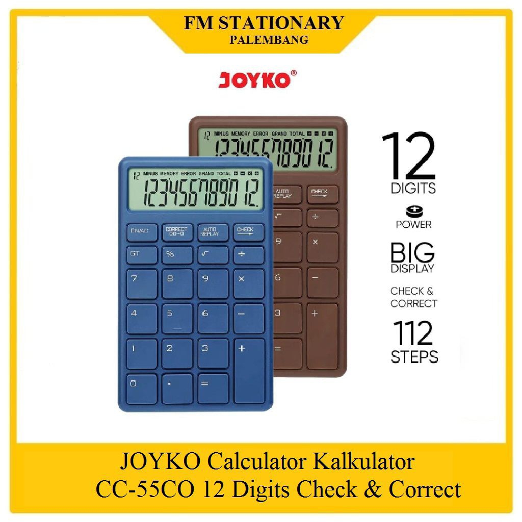 

Kalkulator Joyko CC-55CO 12 Digits
