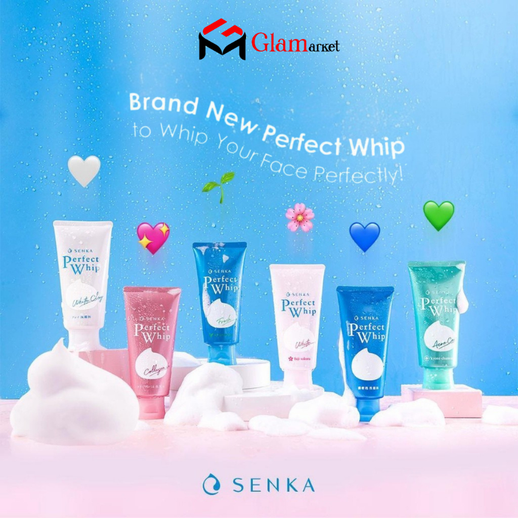 GLAM - SENKA All Variant - SENKA Perfect Whip - Senka White Clay - Senka Vibrant White - Senka Fresh