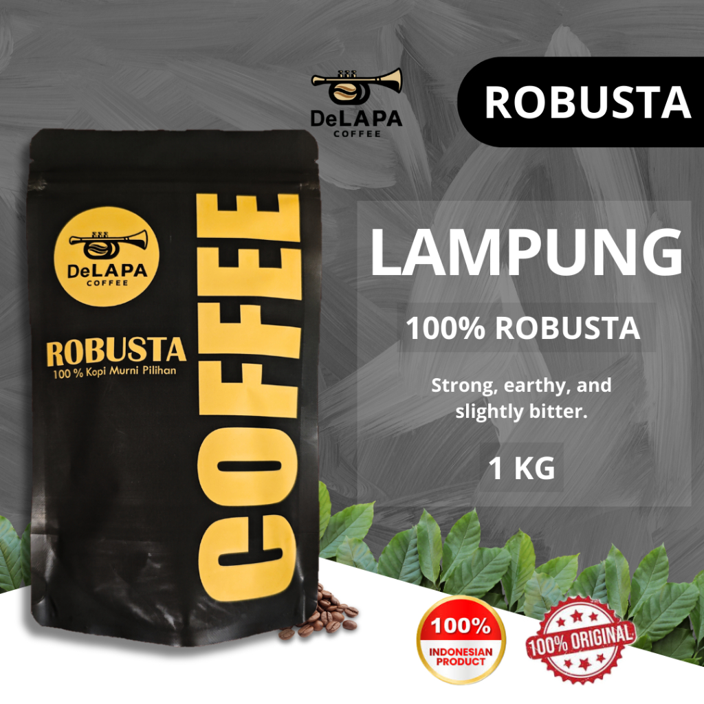 

DELAPA Kopi Robusta Lampung Robusta Coffee 1 KG - Biji