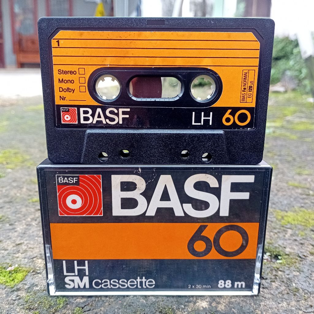 Kaset Kosong BASF LH 60 Type I (1977) Made in Indonesia Rare