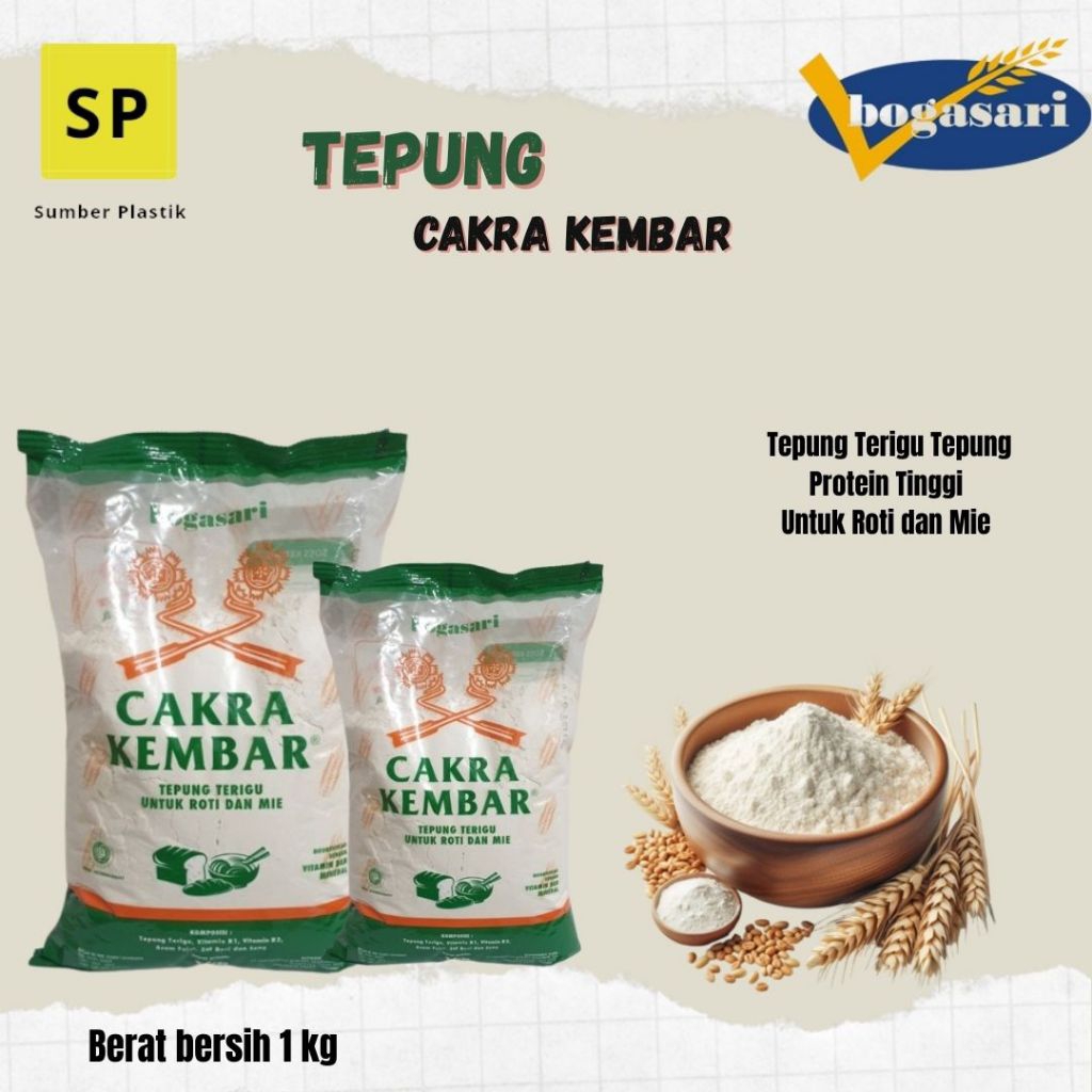 

Tepung Cakra Kembar 1 Kg