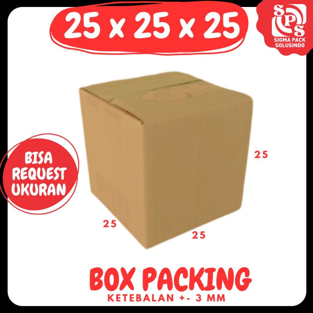 

Kardus 25x25x25 Box A1 Packing Karton Dus Kotak Kemasan Botol Gelas Minuman Jamu Obat Madu Zigma Box
