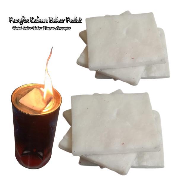 Parafin 8Pcs Bahan Bakar Padat untuk Kompor Camping Parafin Blok Alat Gunung Masak