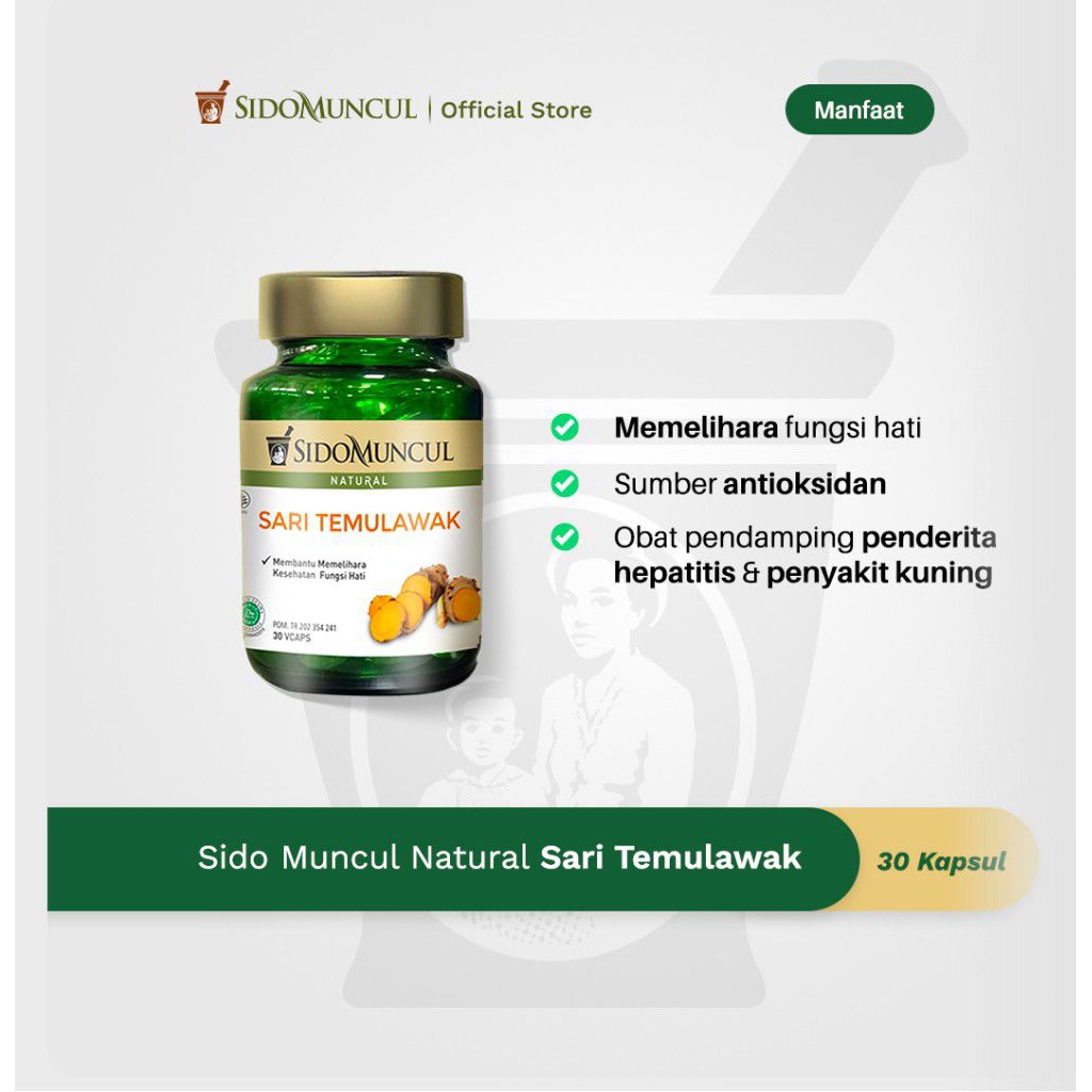 Sari Temulawak Sidomuncul 50 Capsul