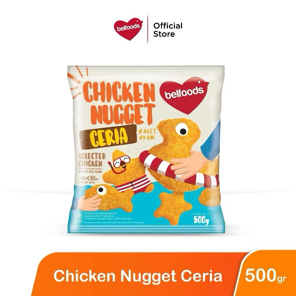 

Belfoods Chicken Nugget Ceria 500 gr