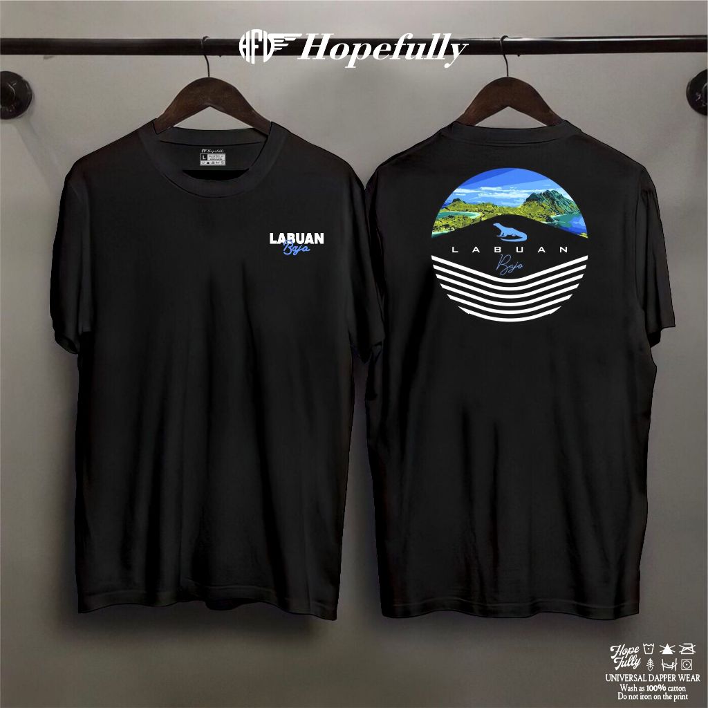 Tshirt Kaos Labuan Bajo indonesia premium quality Bahan 100% Catton / Kaos Labuan Bajo indonesia