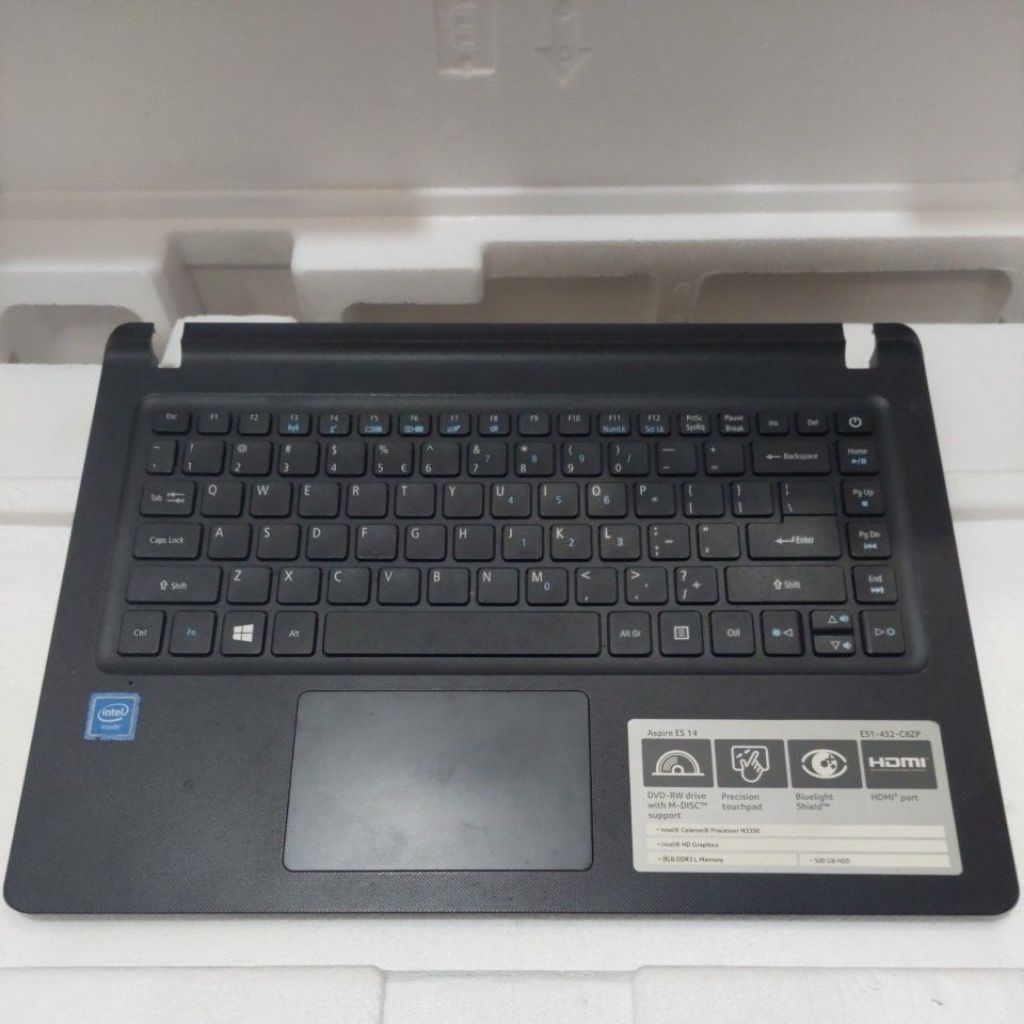 Casing Acer Es1 - 432 - C8zp laptop bagian Palmres frame keyboard