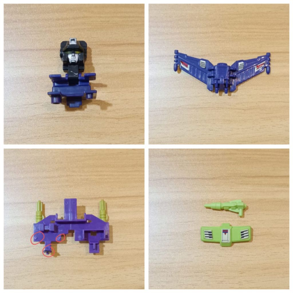 Part Transformers G1 Decepticon Devastator Constructicon, Preloved / Bekas. Type 2