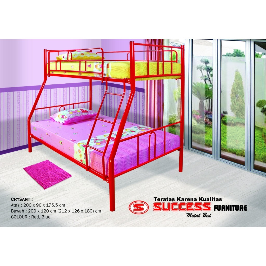 Ranjang Susun Besi SUCCESS Crysant
