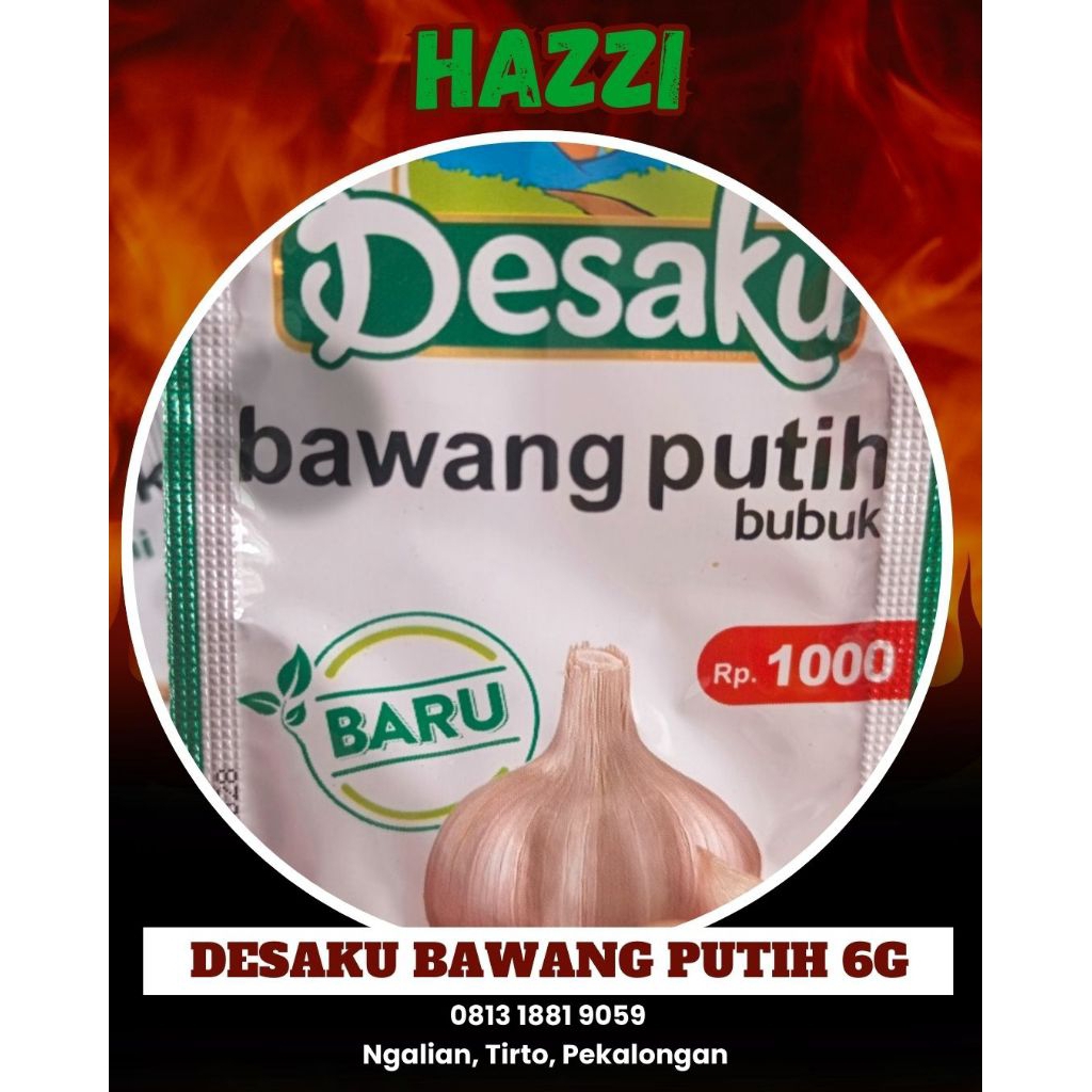 

Desaku Bawang Putih Bubuk isi 6gram, Rencengan