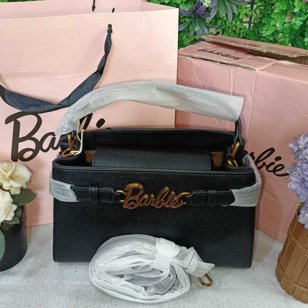 TAS BARBIE SLING FULL SET BOX FREE PEPPER BAG
