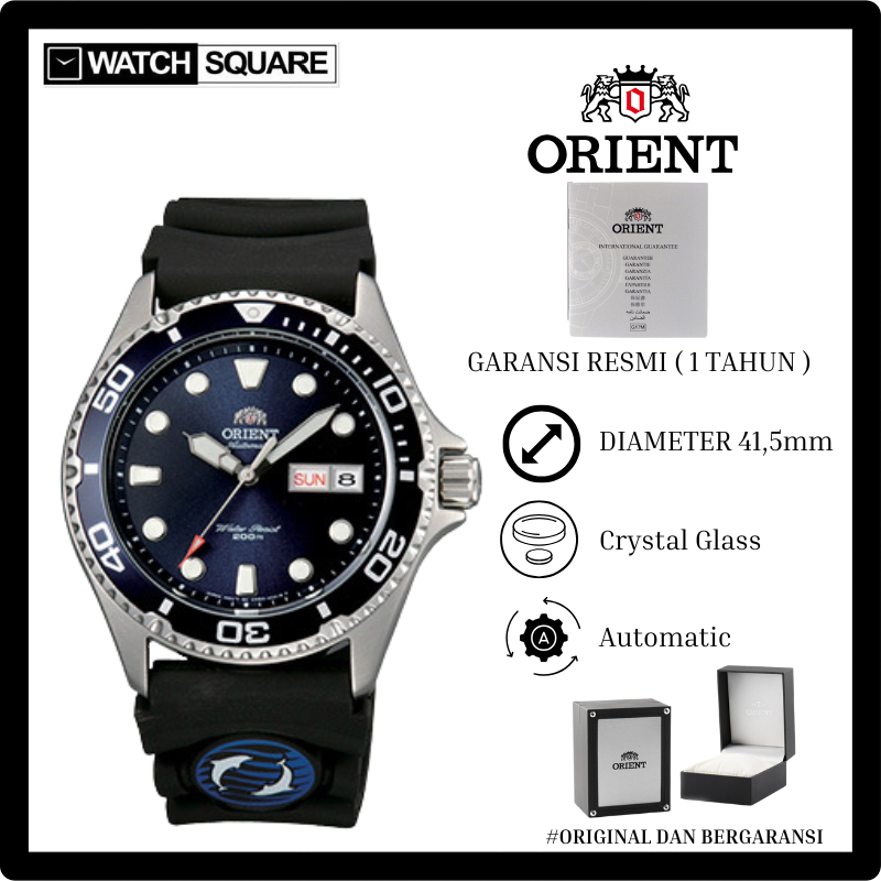 Jam tangan pria Orient AA02008D Diver Style