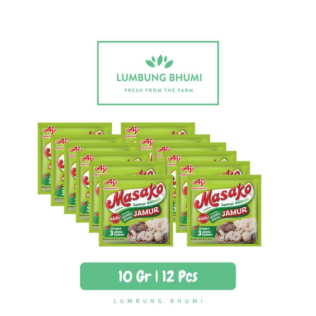

MASAKO Bumbu Kaldu Jamur 10 Gr 1 Renceng 12 Pcs - Lumbung Bhumi