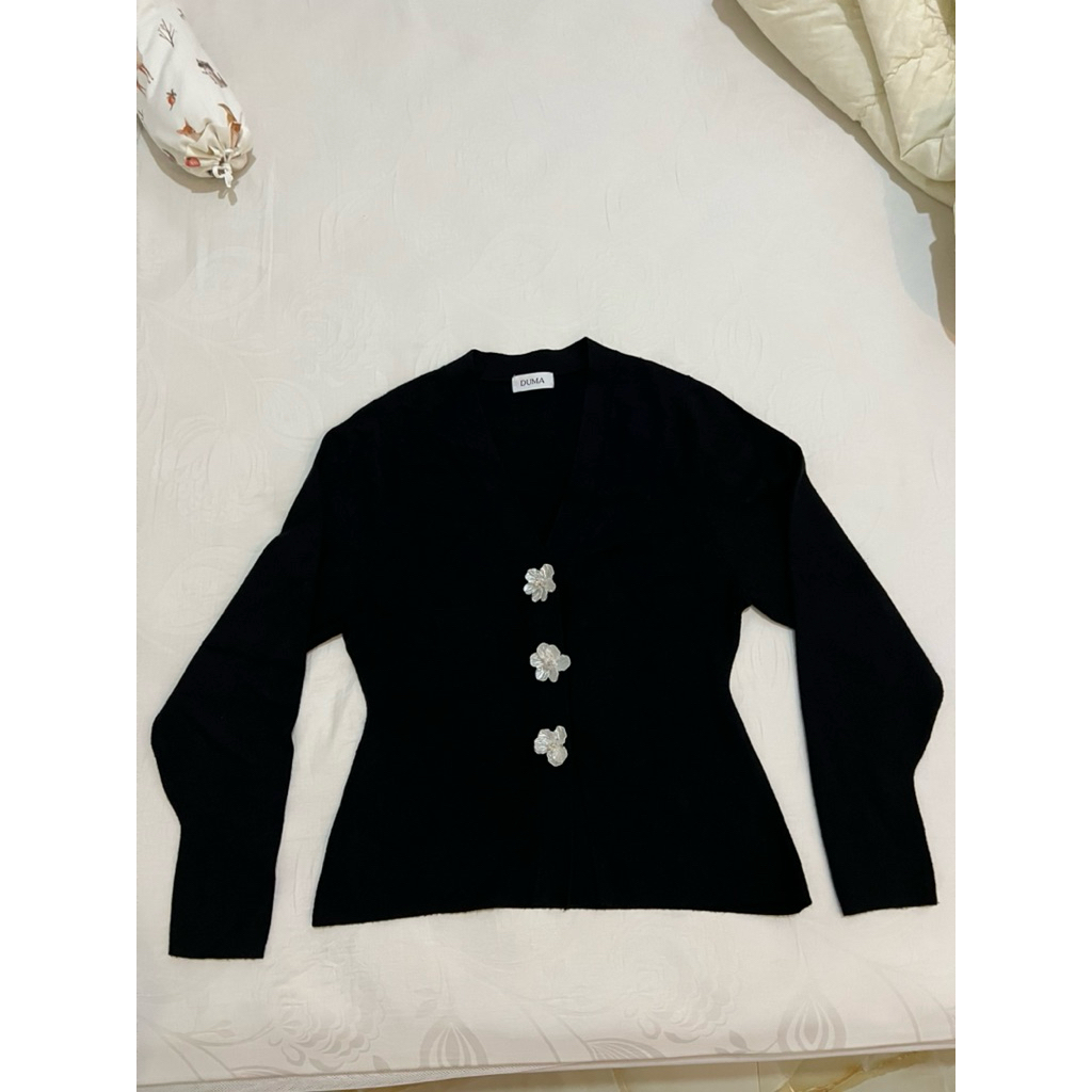 Luna Cardigan in Black - DUMA (Preloved)