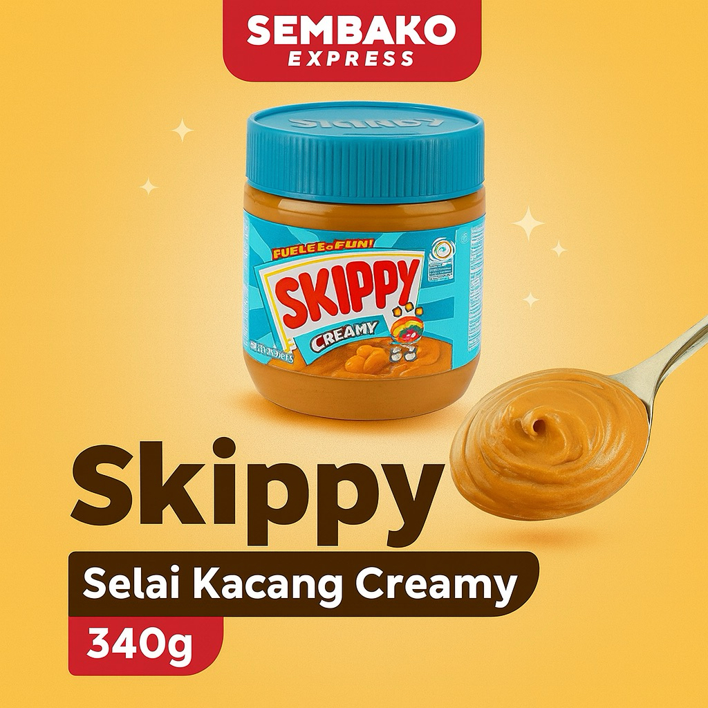 

Skippy Selai Kacang Creamy 340g - Lembut & Lezat
