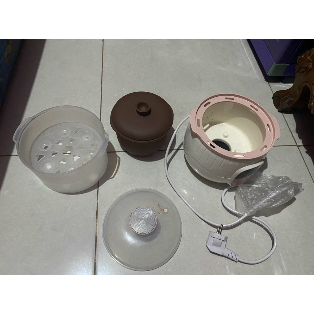 Preloved Emily Slow Cooker + Steamer 0,8L Clay pot