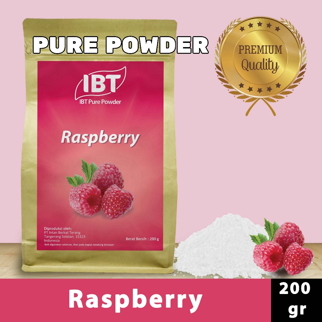 

Pure Raspberry Powder Essence Murni Bubuk Raspberry Import Makanan Kue 200 gr