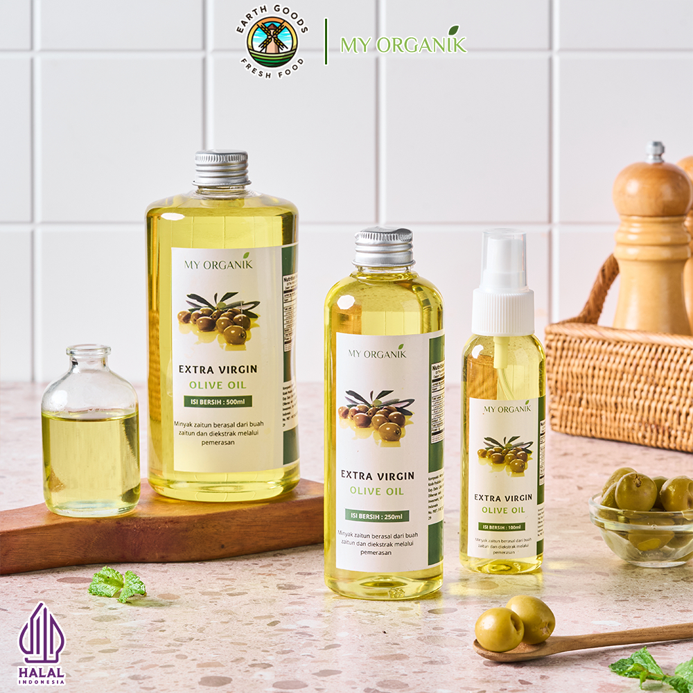 

My Organik Minyak Zaitun Extra Virgin Olive Oil Organic Premium Murni Asli 100% EVOO Kesehatan
