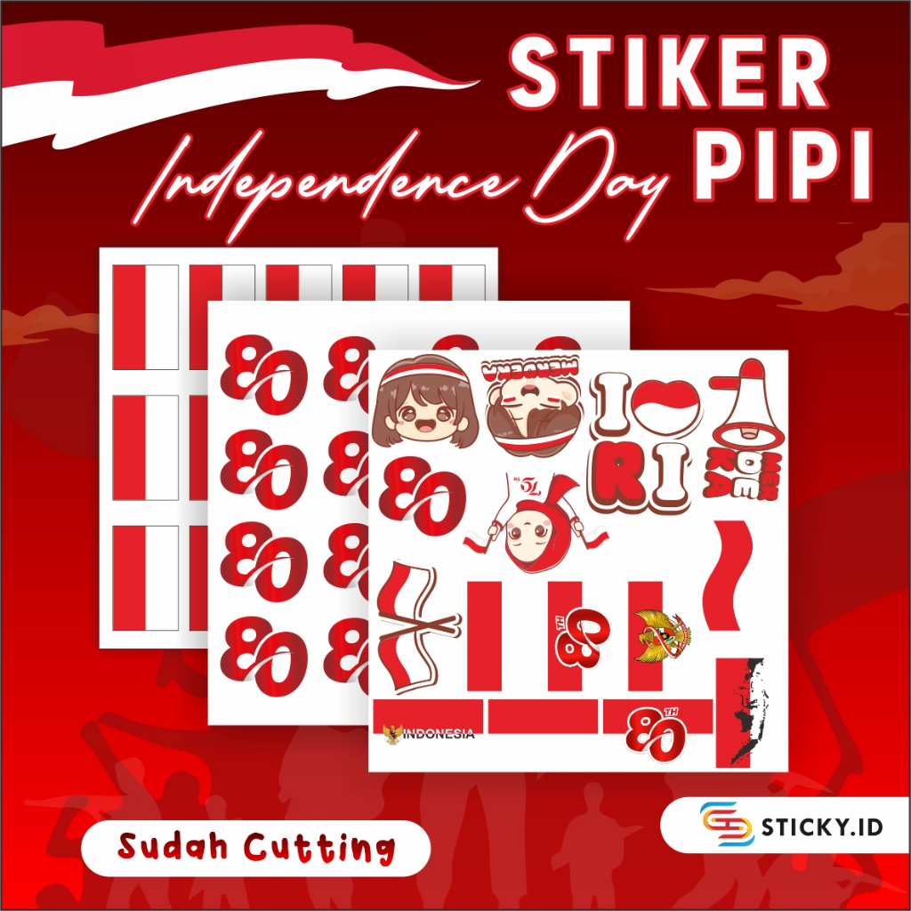 

STIKER PIPI AKSESORIS UNIK SPESIAL KEMERDEKAAN INDONESIA - TEMPELAN PIPI 17 AGUSTUS READY STOCK