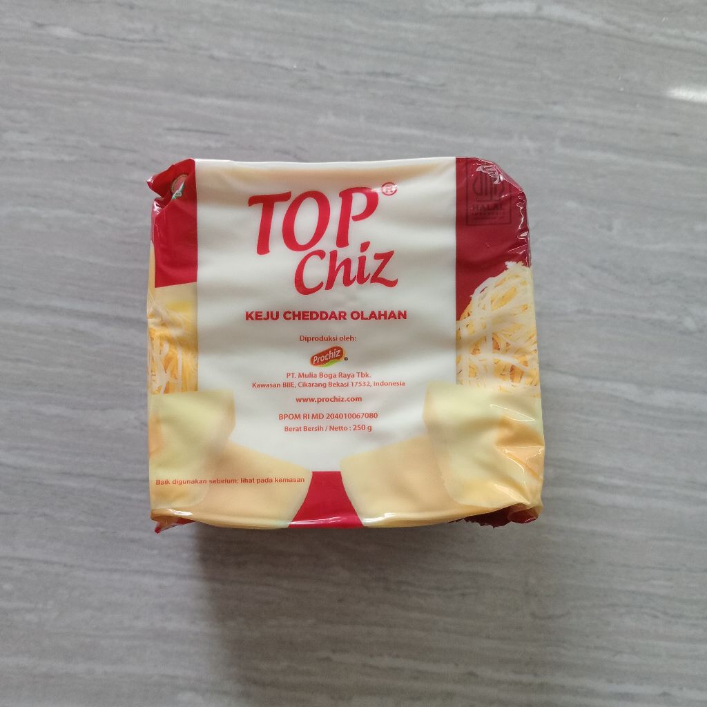 

TOP CHIZ Keju Cheddar Olahan 250g