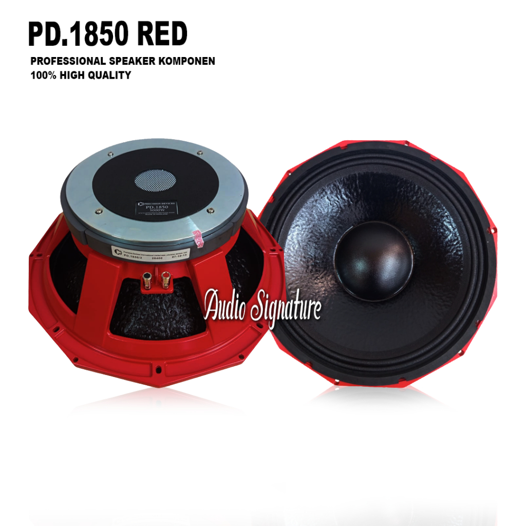 Komponen Speaker 18 Inch PD 1850 | PD.1850 | PD1850 MERAH Coil 5 Inch Grade A